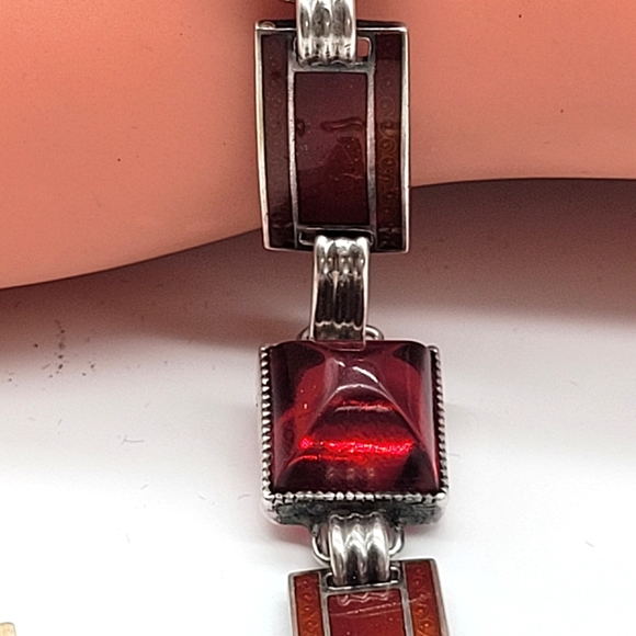 ⚘️Unisex cherry amber sterling s925 bracelet. - Picture 4 of 7